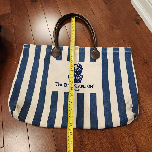 The Ritz Carlton Naples canvas tote bag - Picture 2 of 11